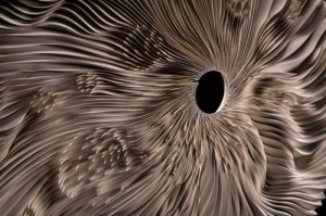 Eclipse detail shot 22 inches diam stoneware 2008